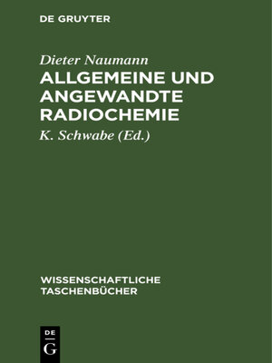 cover image of Allgemeine und angewandte Radiochemie